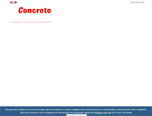 Tablet Screenshot of concrete-international.nl